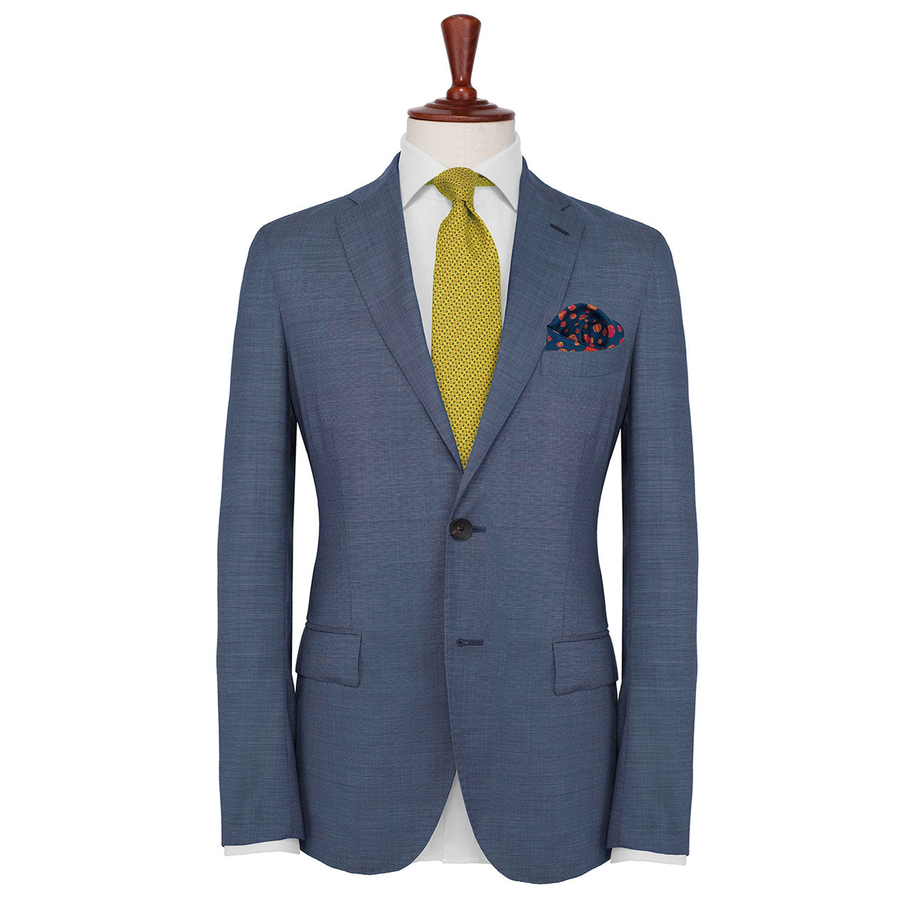 Daliesque Navy Blue Pocket Square