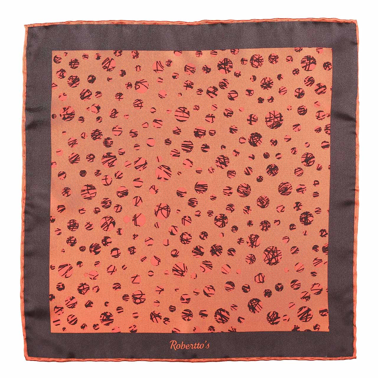 Daliesque Salmon Pocket Square