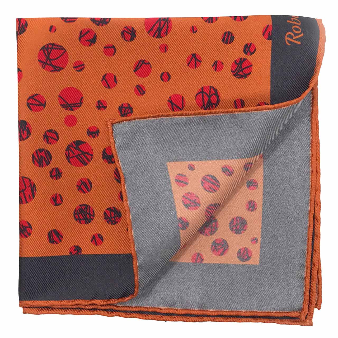Daliesque Salmon Pocket Square