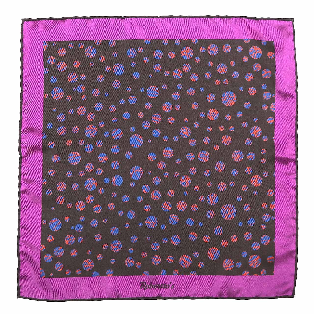 Daliesque Charcoal Grey Pocket Square
