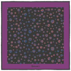 Daliesque Charcoal Grey Pocket Square