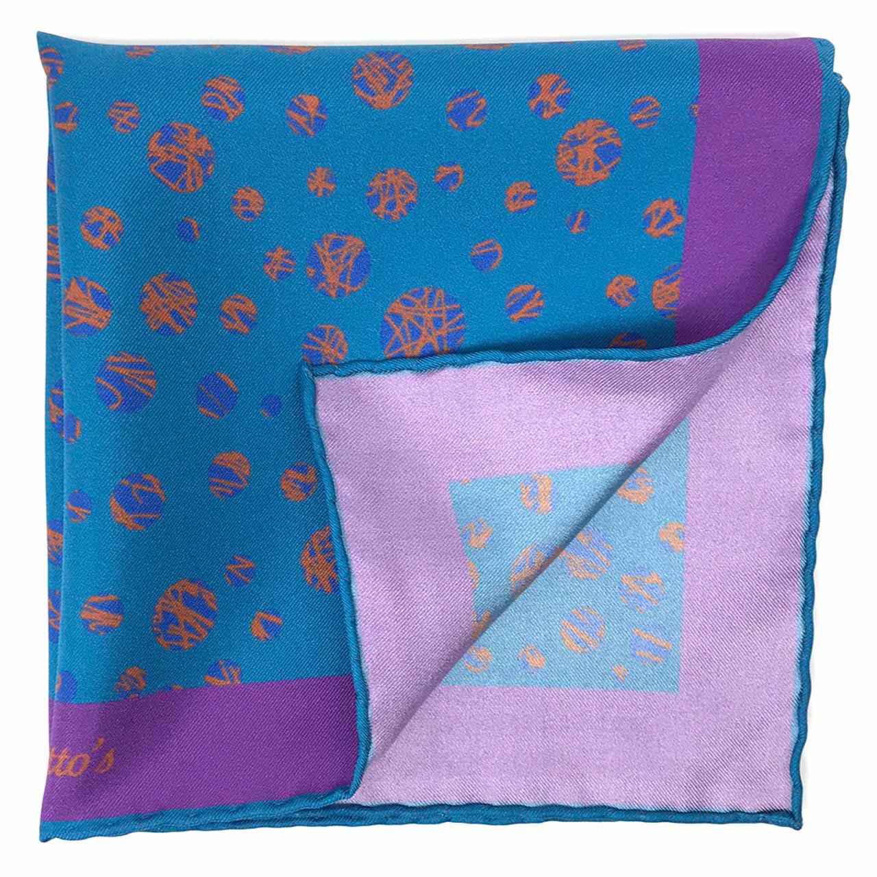 Daliesque Ocean Blue Pocket Square