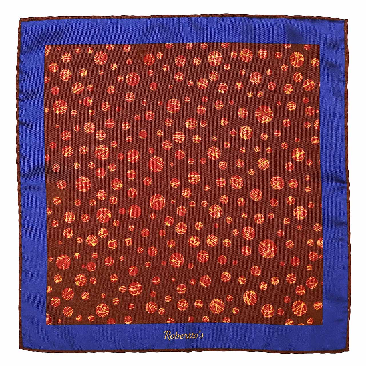 Daliesque Brown Pocket Square