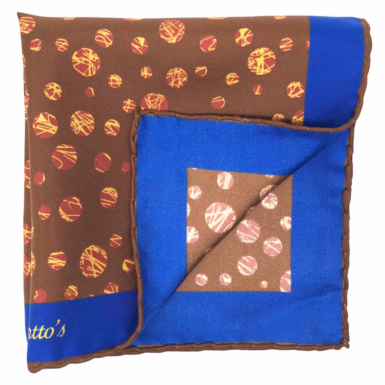 Daliesque Brown Pocket Square