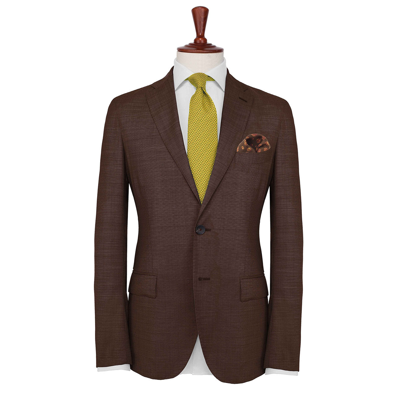 Daliesque Brown Pocket Square