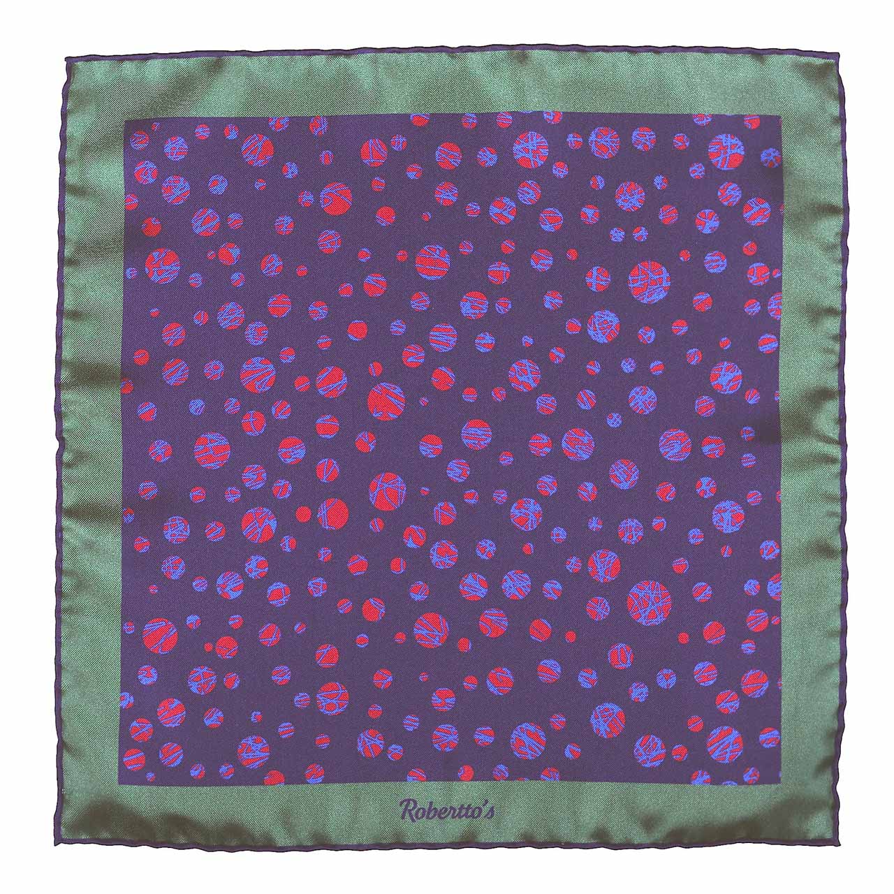 Daliesque Eggplant Purple Pocket Square