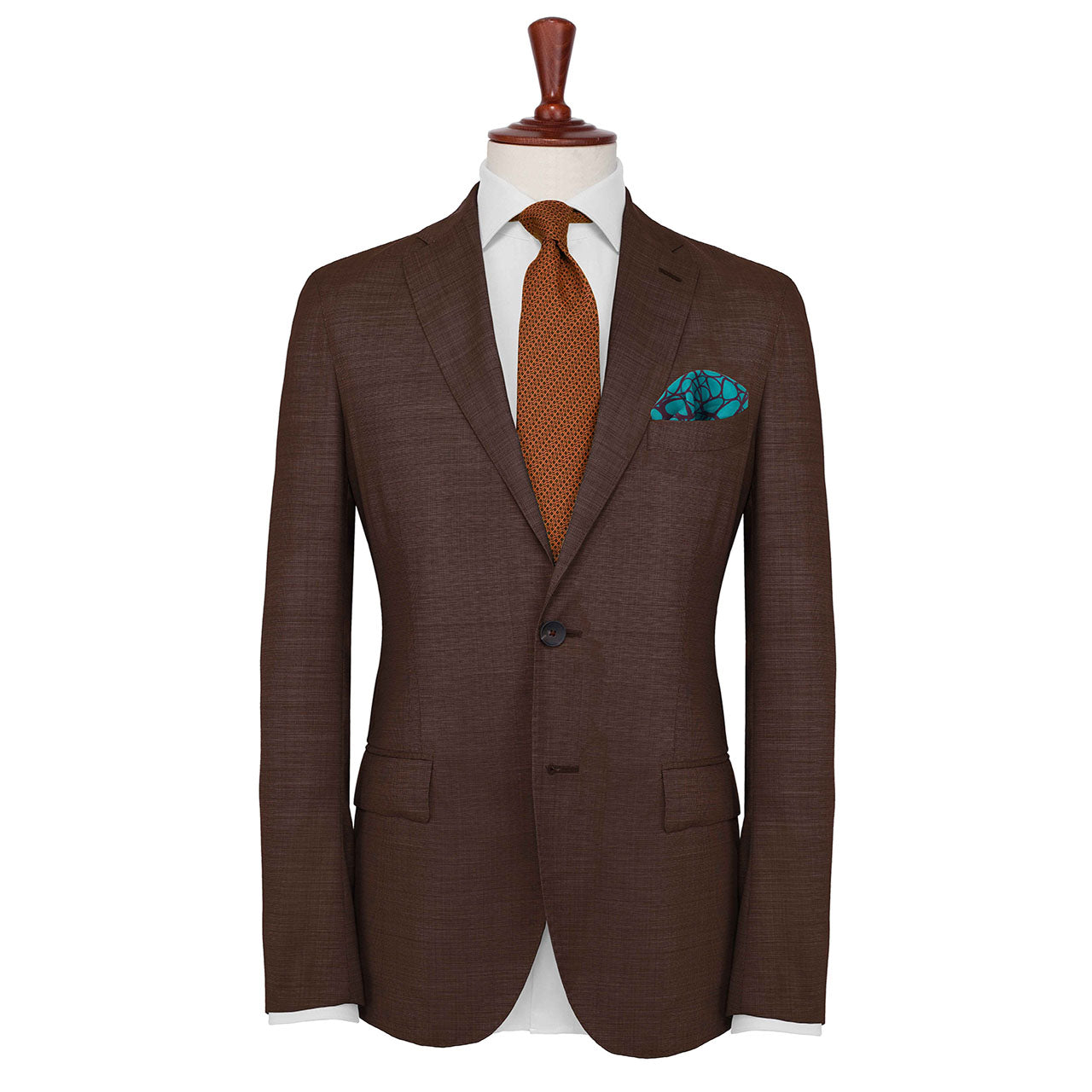 Labyrinthine Arctic Blue Pocket Square
