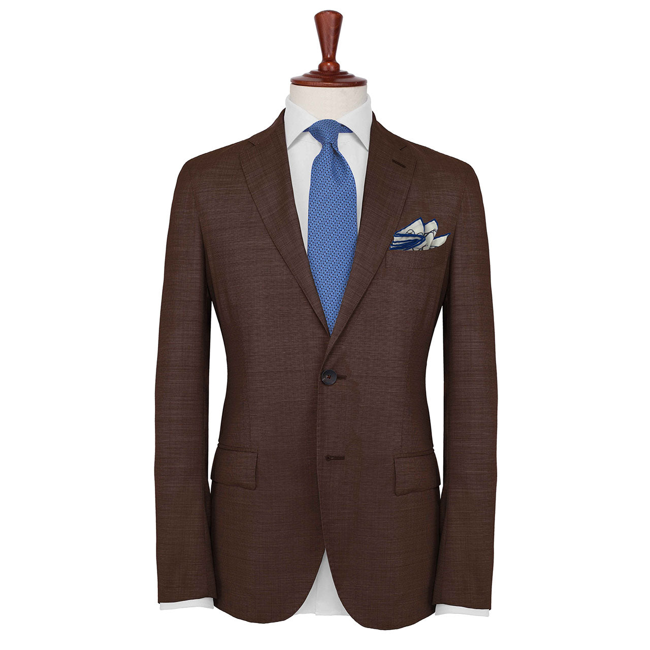 Labyrinthine Off White Pocket Square