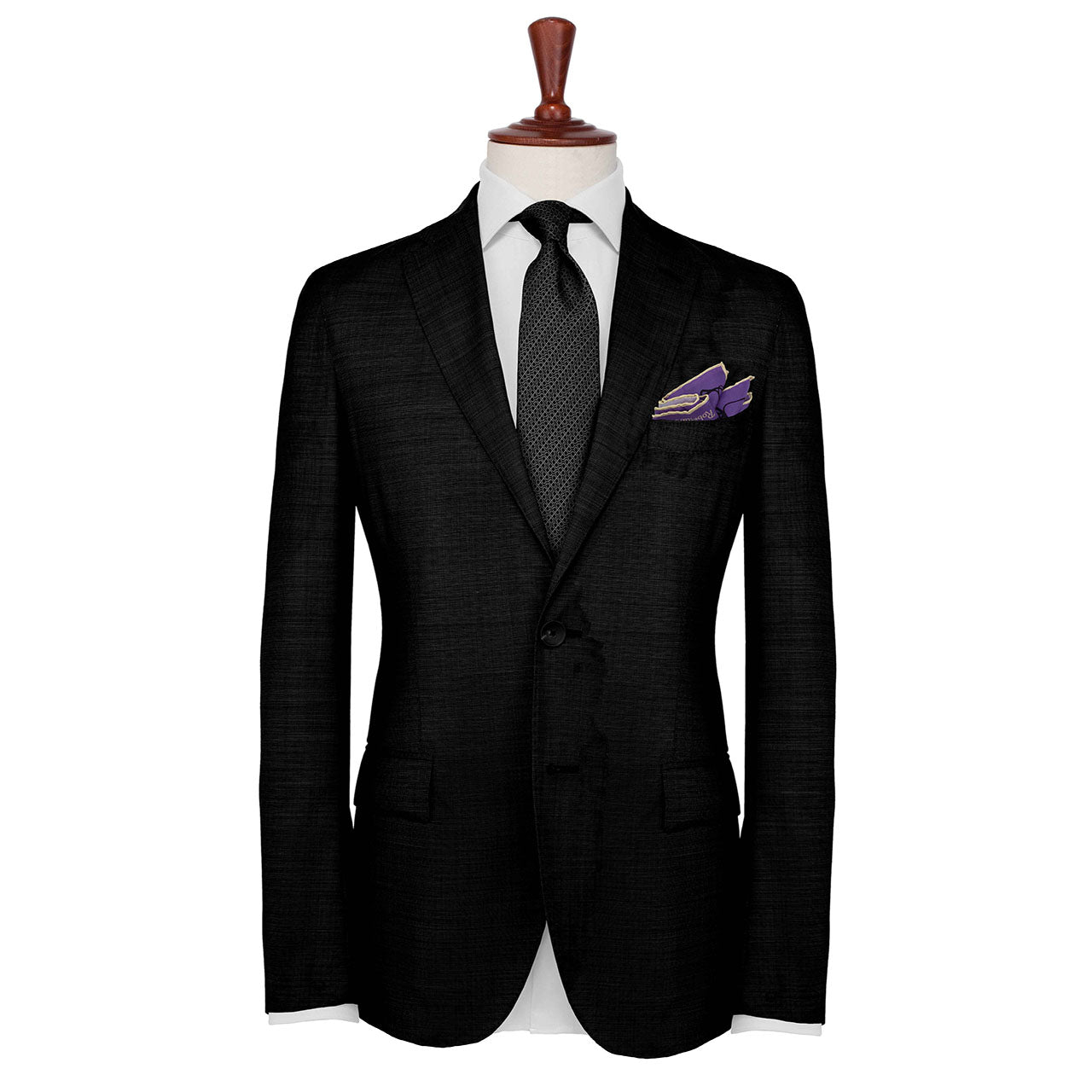 Labyrinthine Violet Pocket Square
