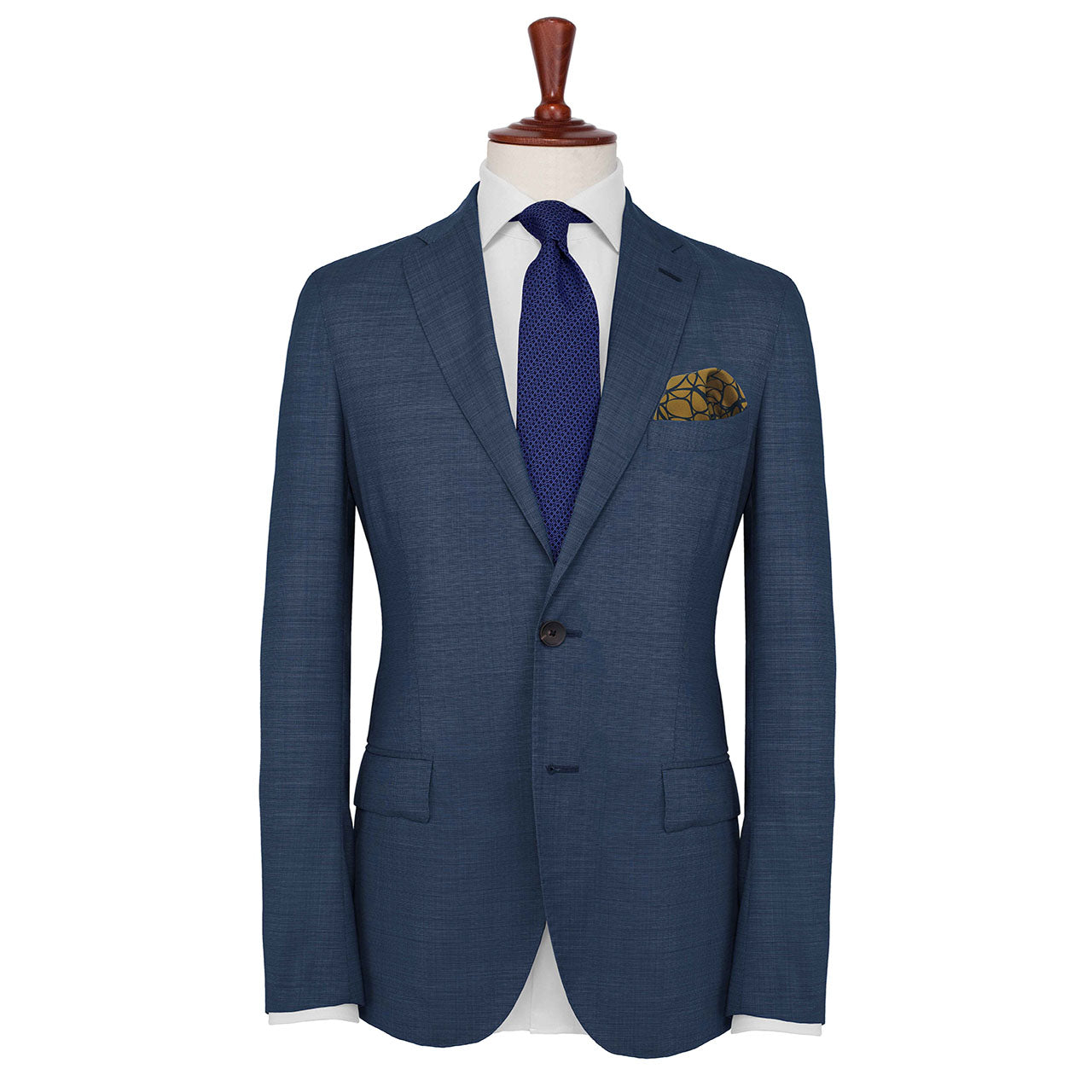 Labyrinthine Olive Green Pocket Square