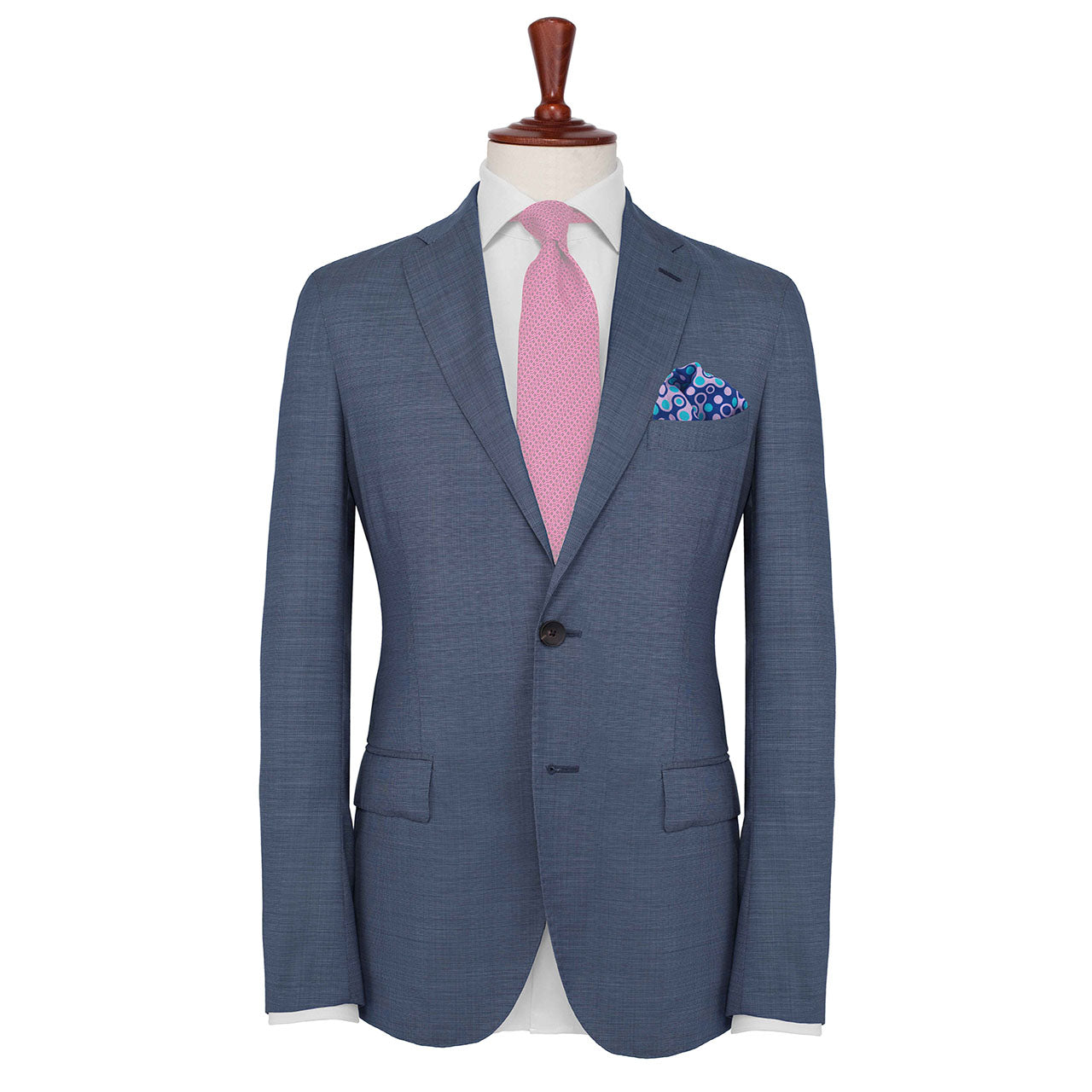 The Code Purple Blue Pocket Square