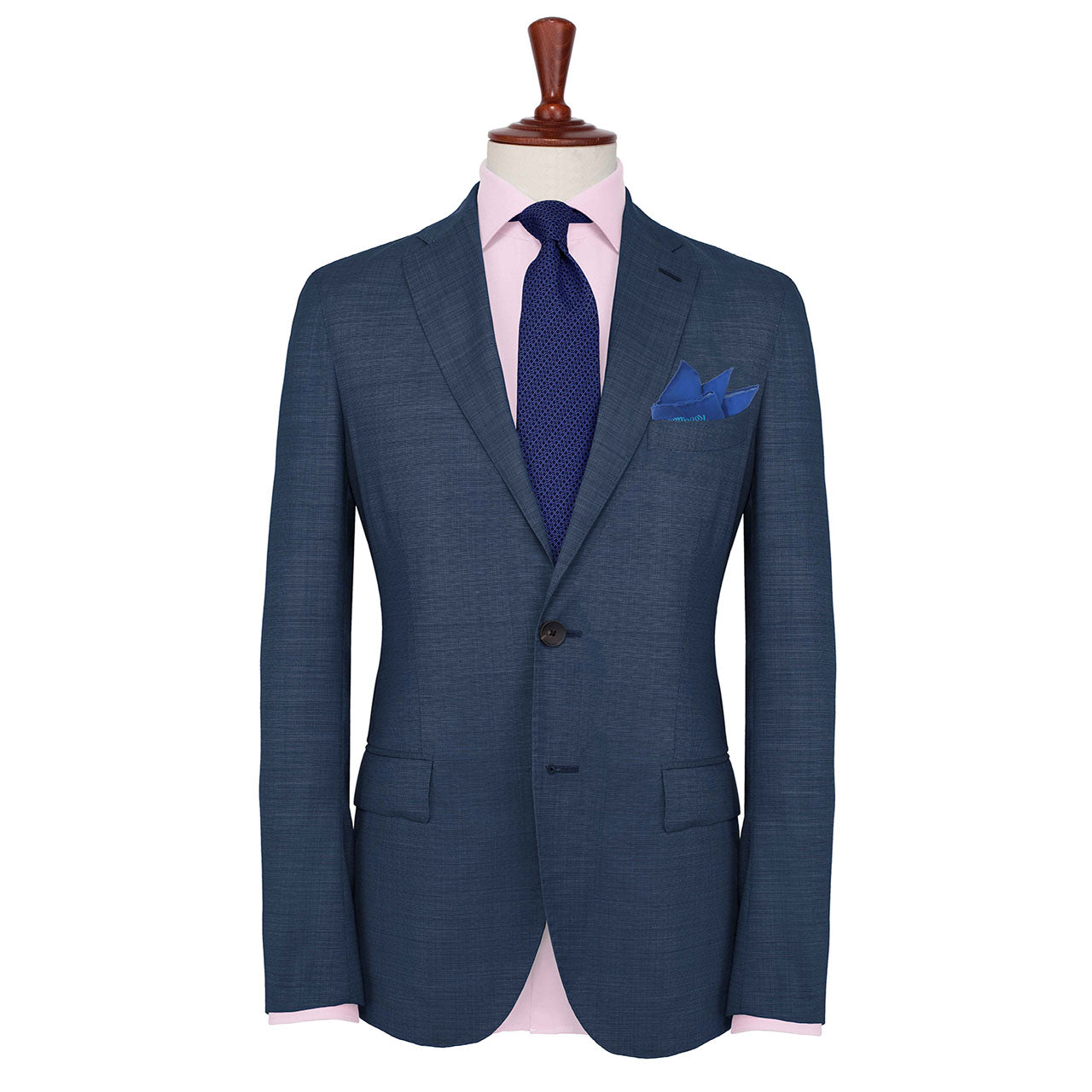The Code Purple Blue Pocket Square
