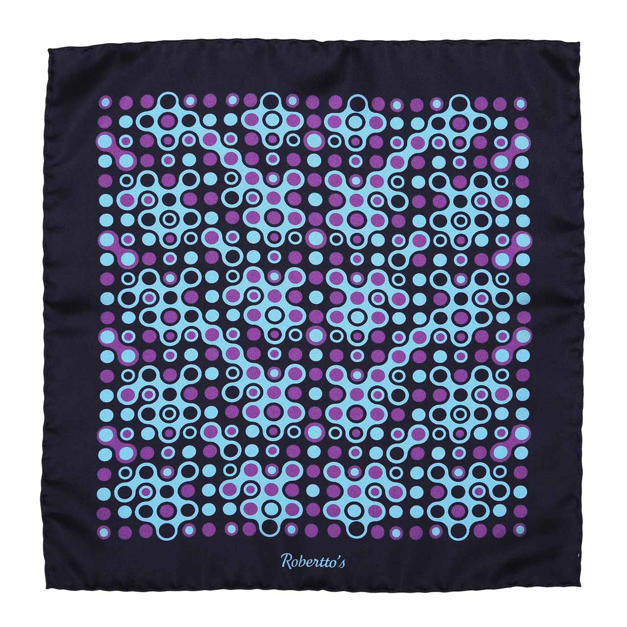 The Code Charcoal Pocket Square
