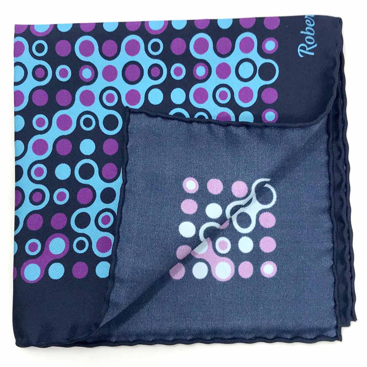 The Code Charcoal Pocket Square