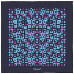 The Code Charcoal Pocket Square