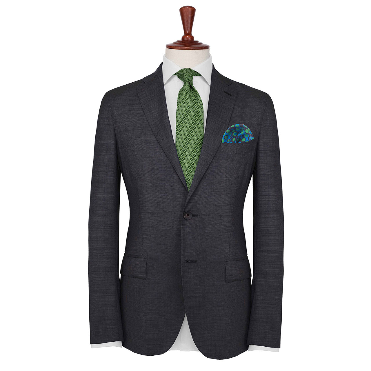 The Code Turquoise Pocket Square