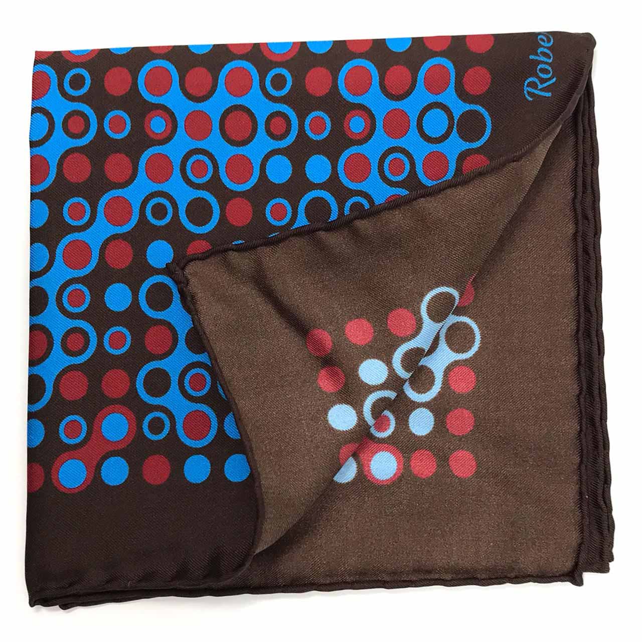 The Code Deep Brown Pocket Square