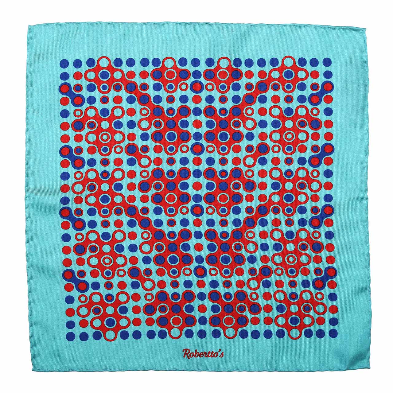 The Code Arctic Blue Pocket Square