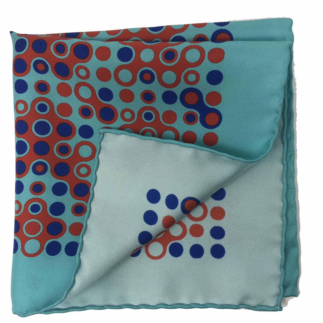 The Code Arctic Blue Pocket Square