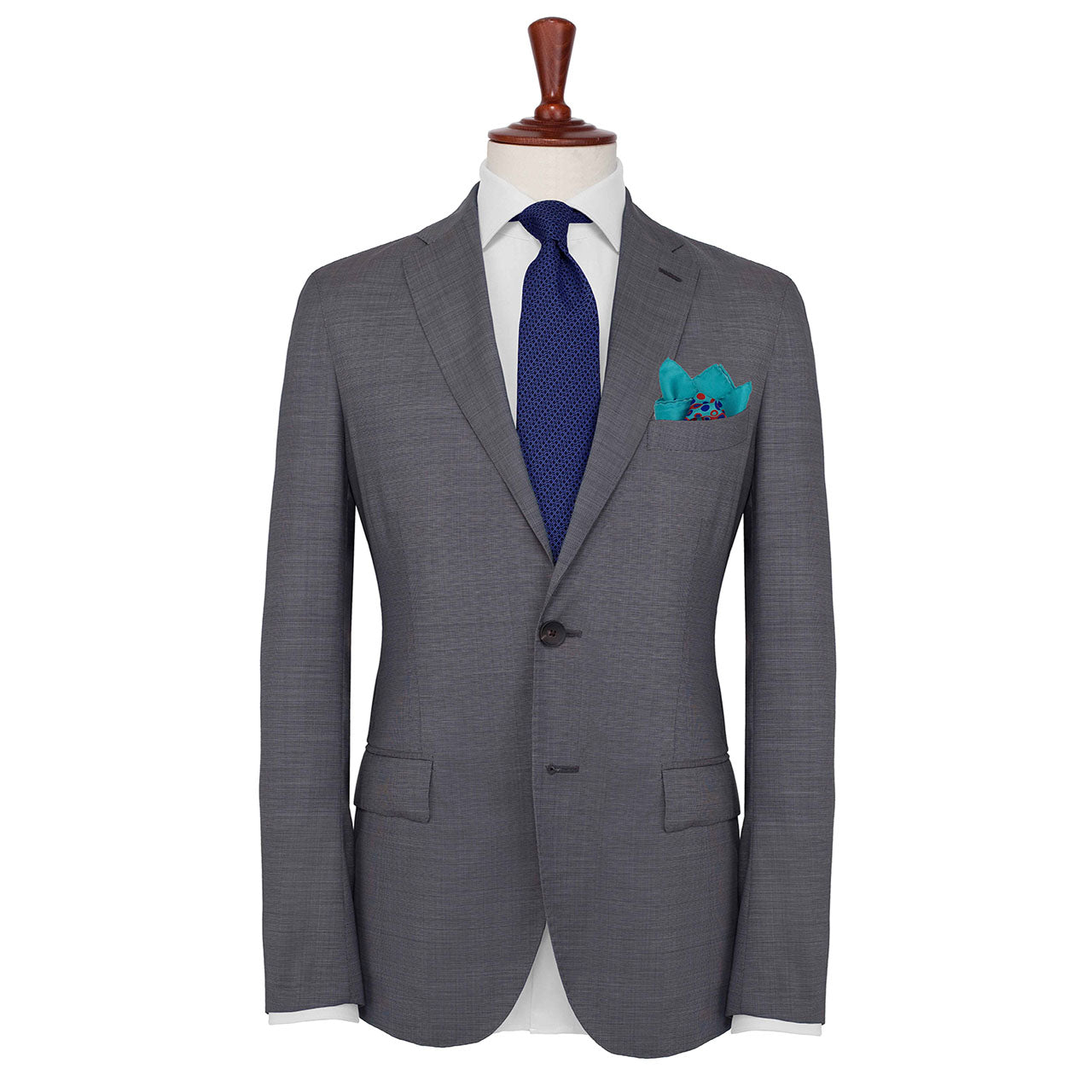 The Code Arctic Blue Pocket Square