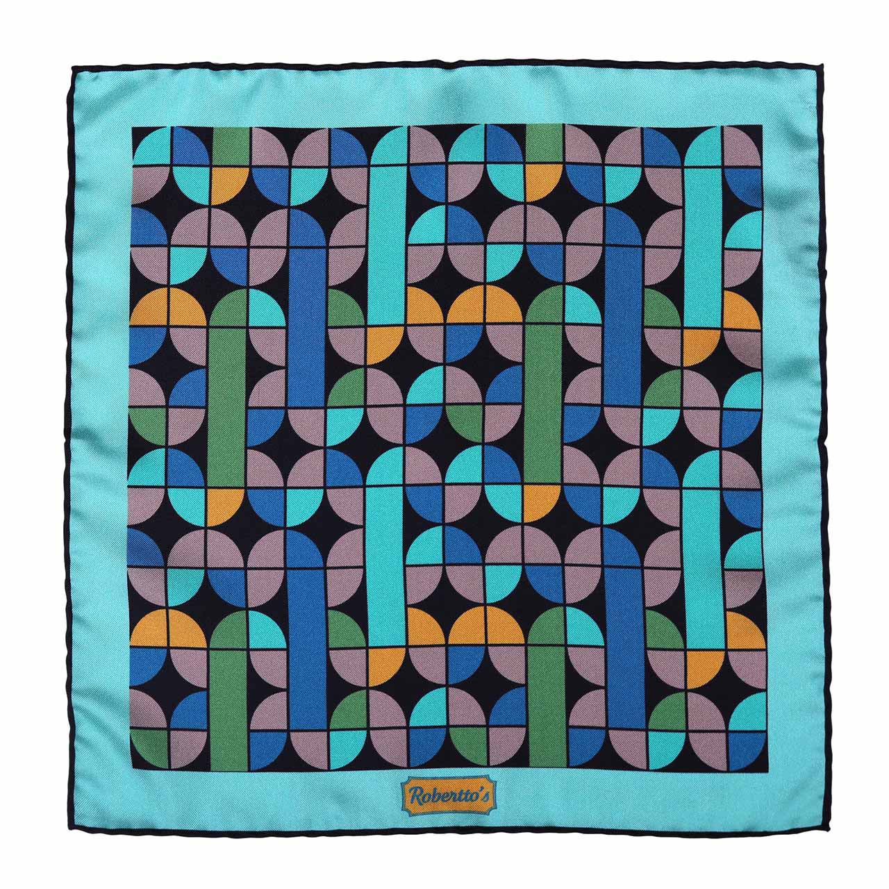 La Mosaique Deep Navy Blue Pocket Square