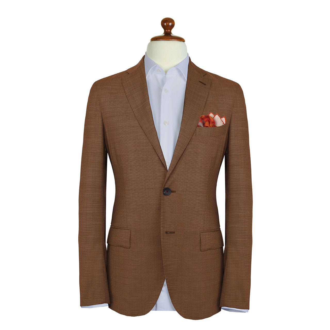 La Mosaique Orange Pocket Square