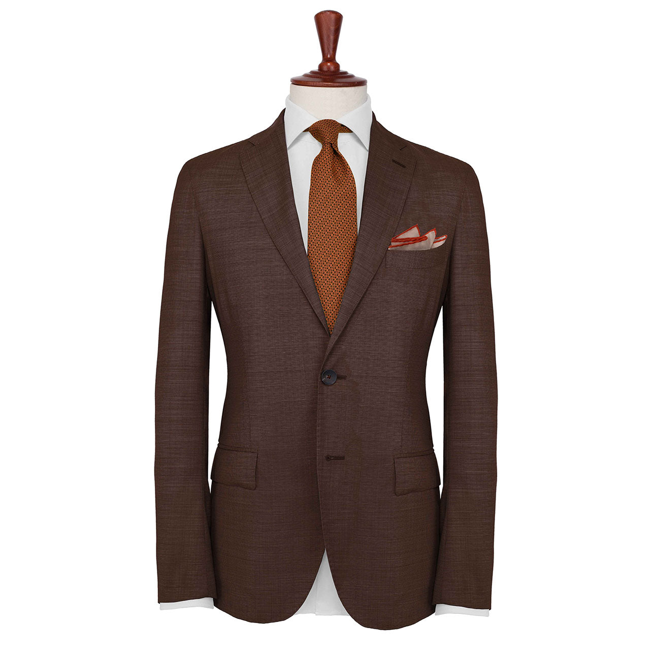 La Mosaique Orange Pocket Square