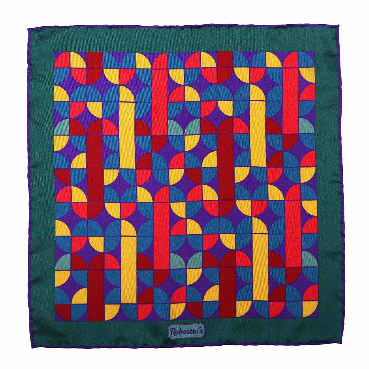 La Mosaique Emerald Green Pocket Square
