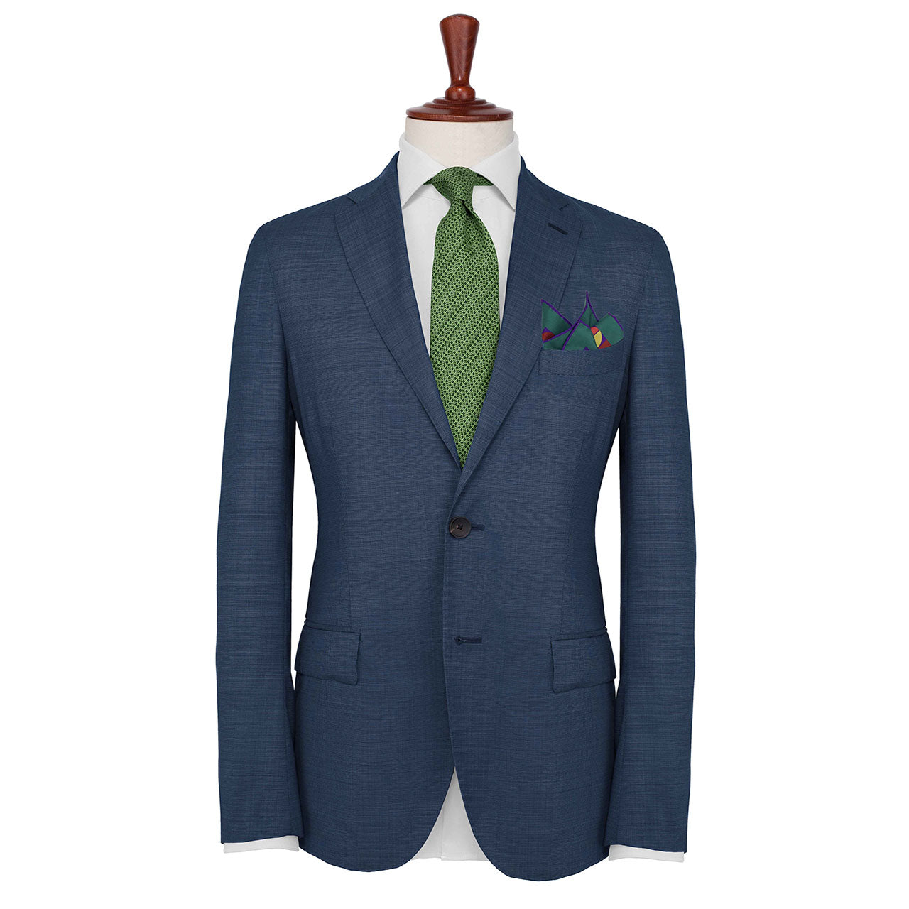 La Mosaique Emerald Green Pocket Square
