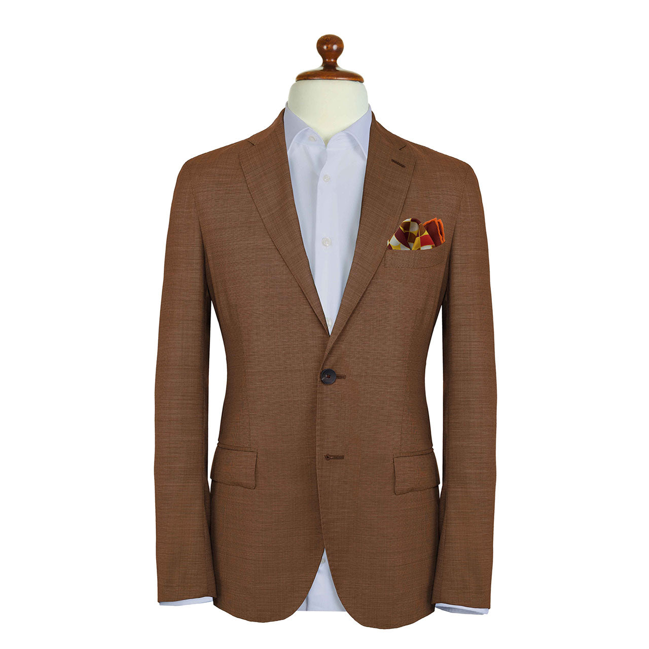 La Mosaique Maroon Pocket Square