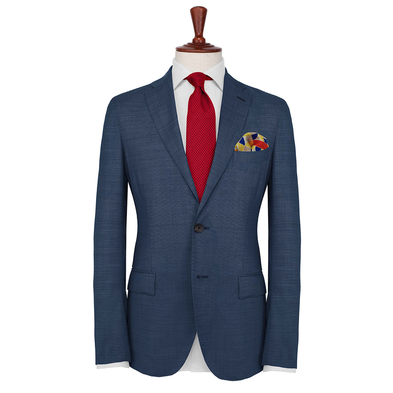 La Mosaique White Pocket Square