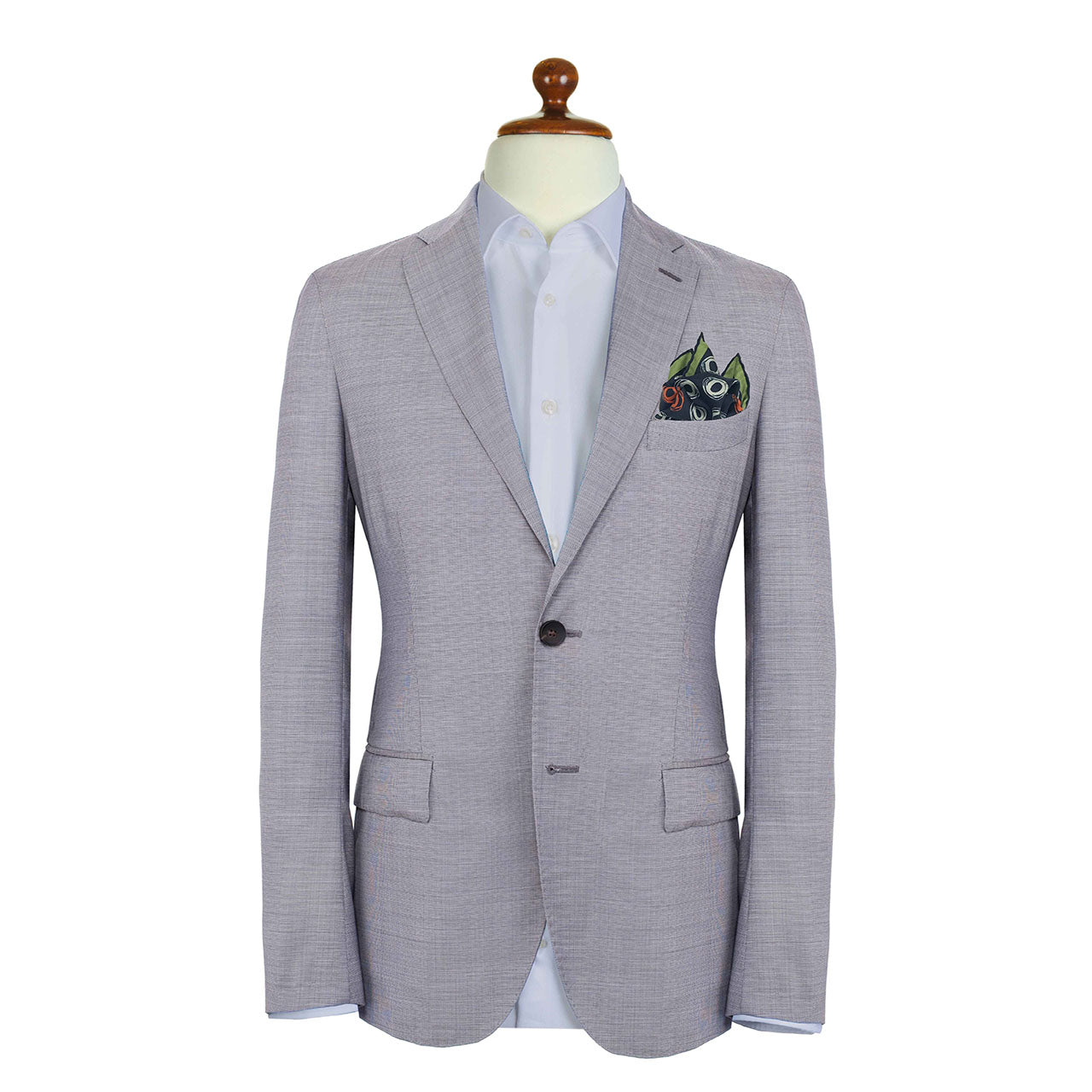 Cats Eyes Black Pocket Square