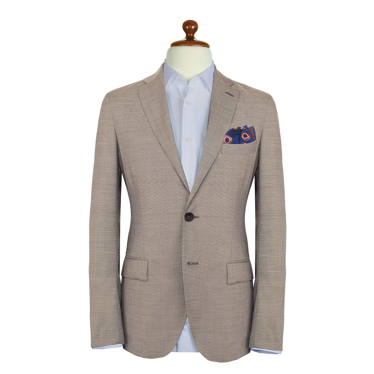 Cats Eyes Navy Blue Pocket Square