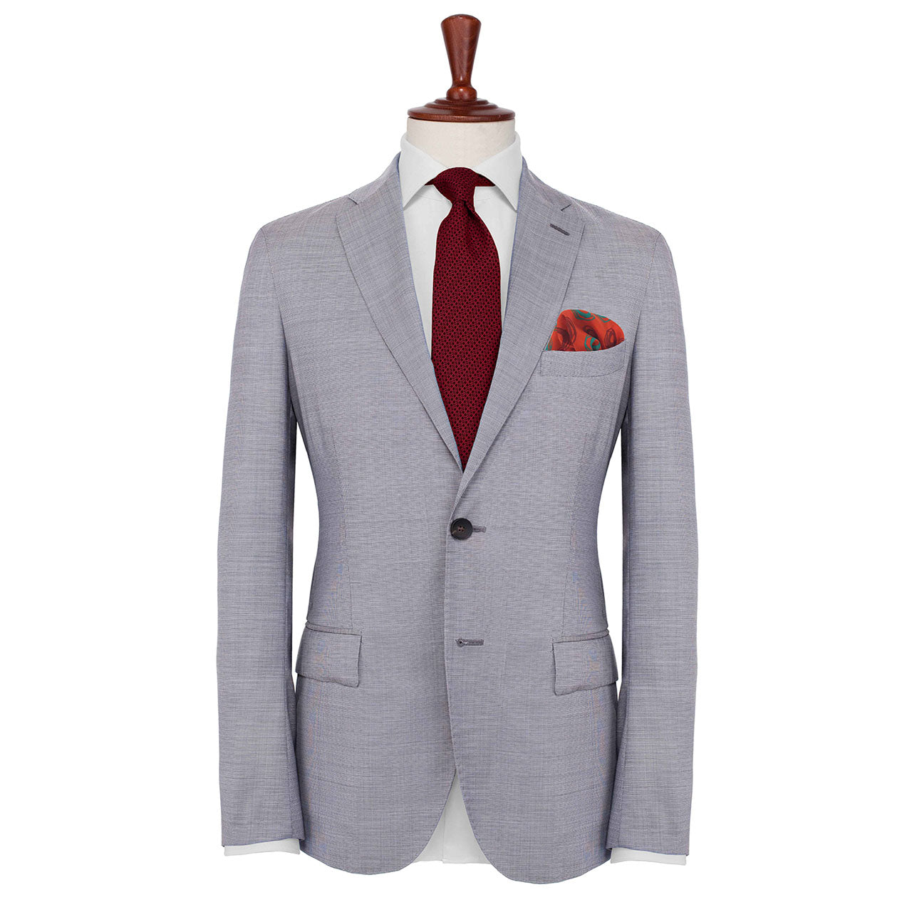 Cats Eyes Orange Red Pocket Square