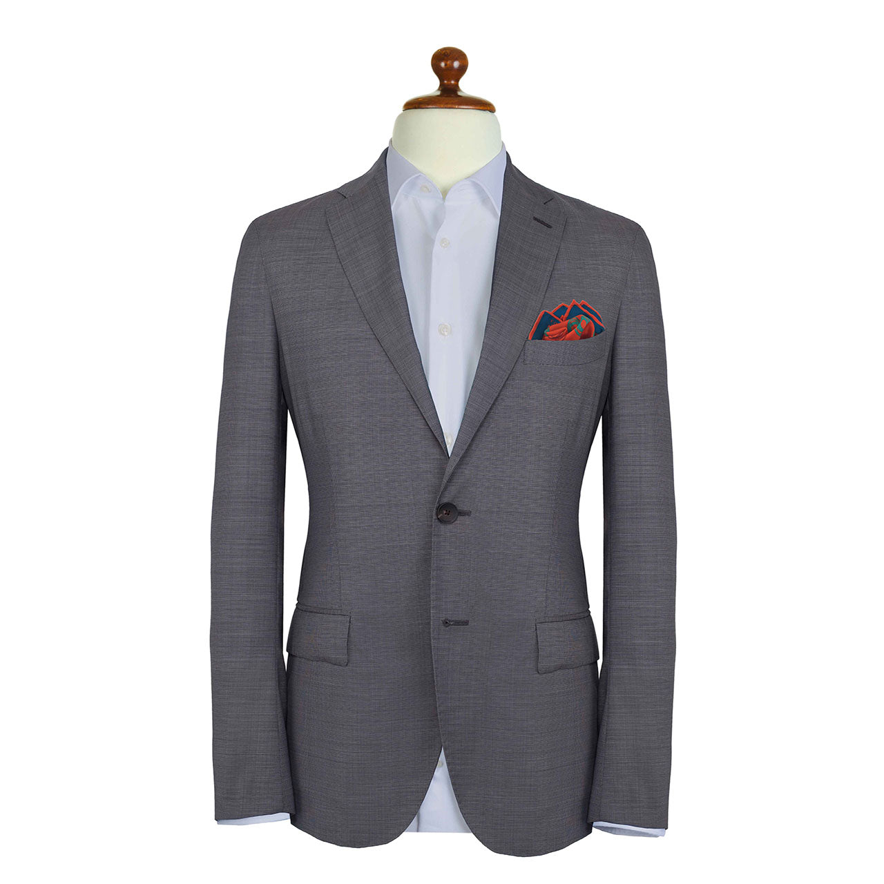 Cats Eyes Orange Red Pocket Square