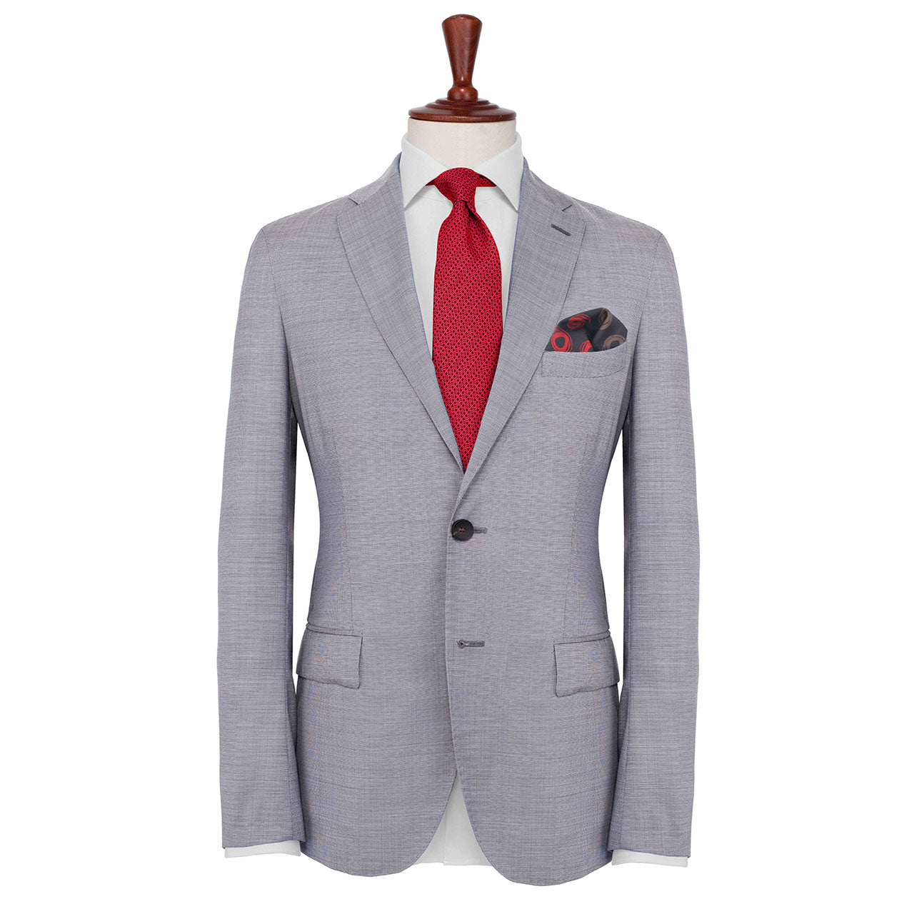 Cats Eyes Dark Taupe Pocket Square