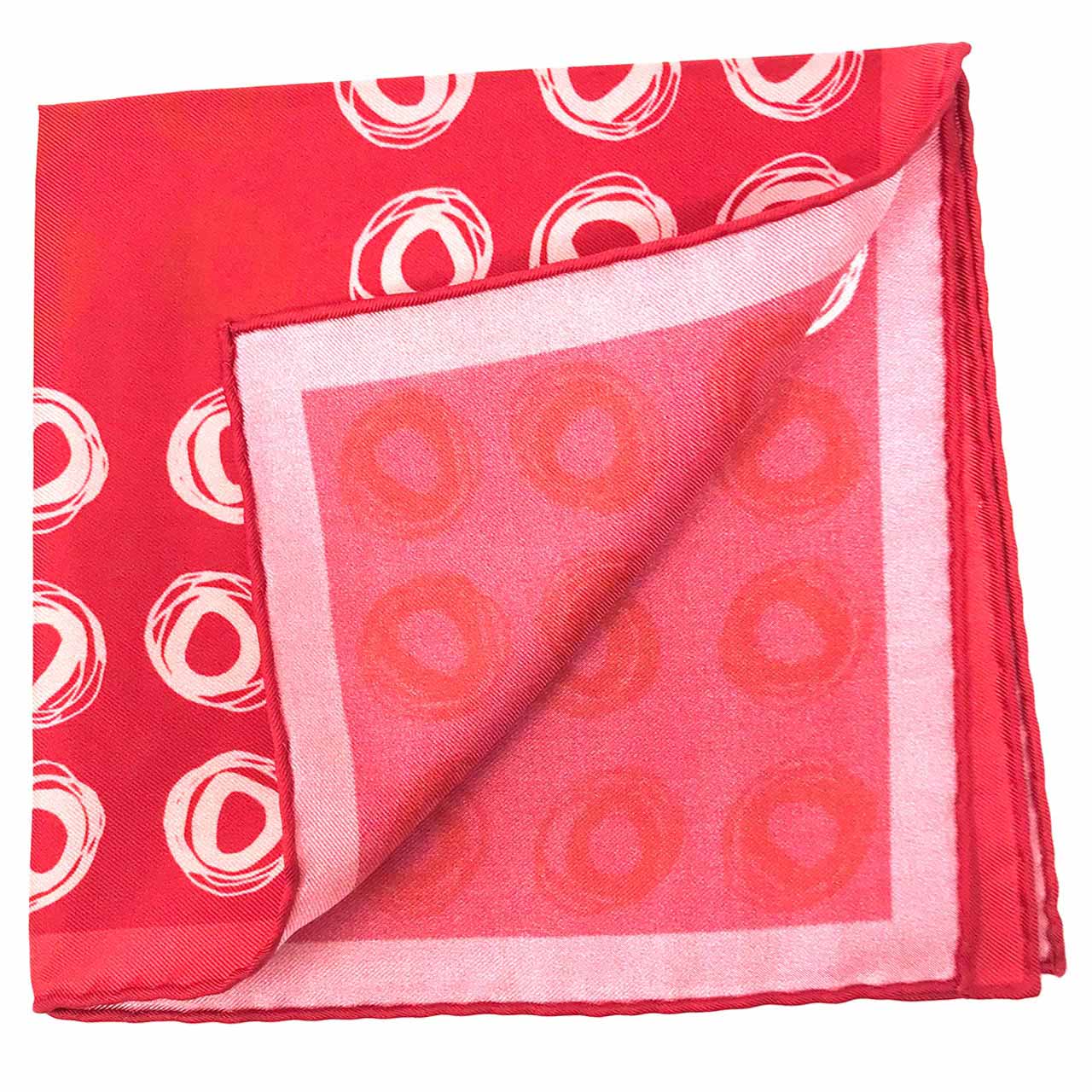Cats Eyes Amaranth Pocket Square