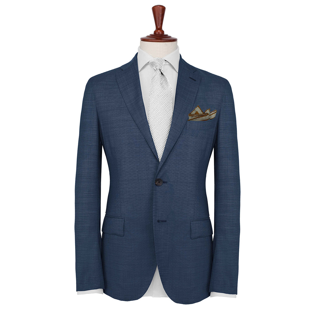 Cats Eyes Peanut Brown Pocket Square