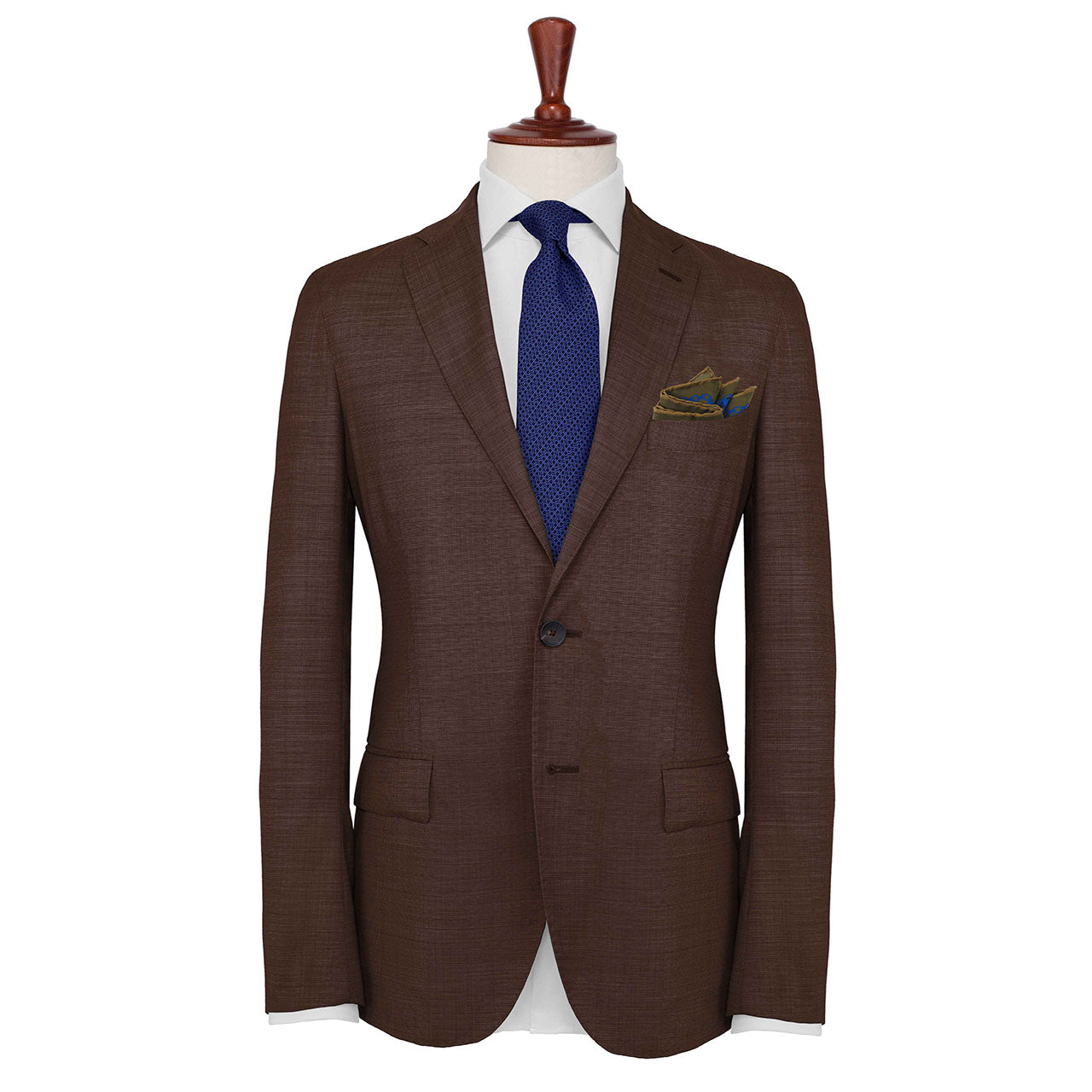 Chains & Charms Golden Brown Pocket Square