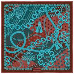 Chains & Charms Brick Pocket Square