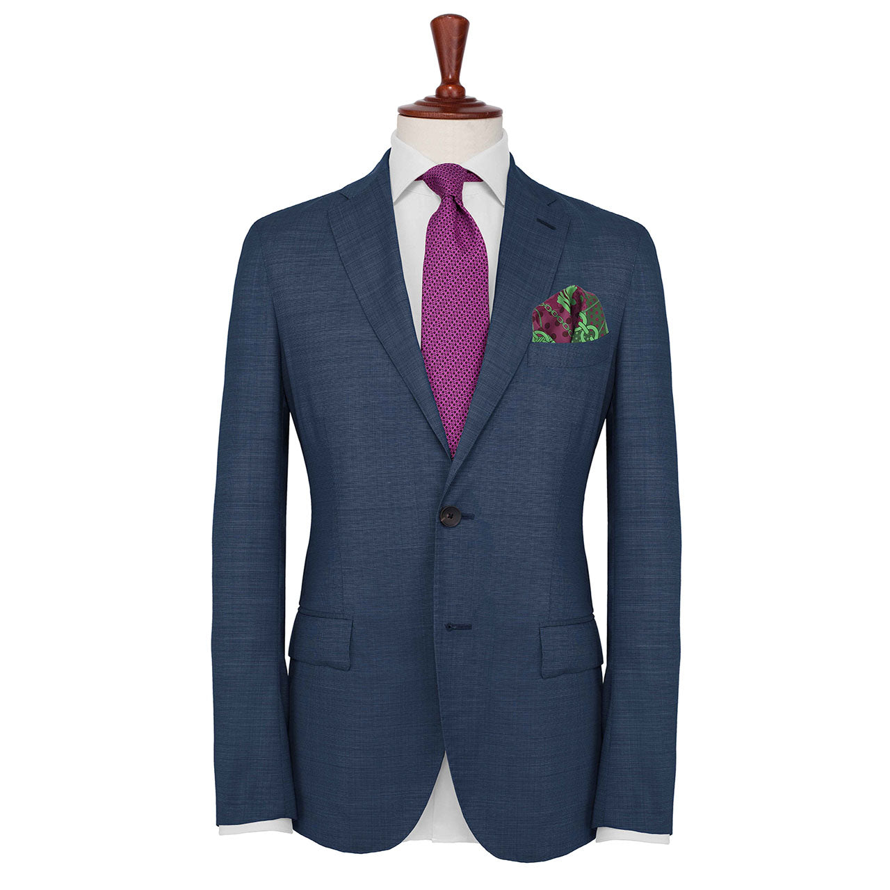 Chains & Charms Purple Pocket Square