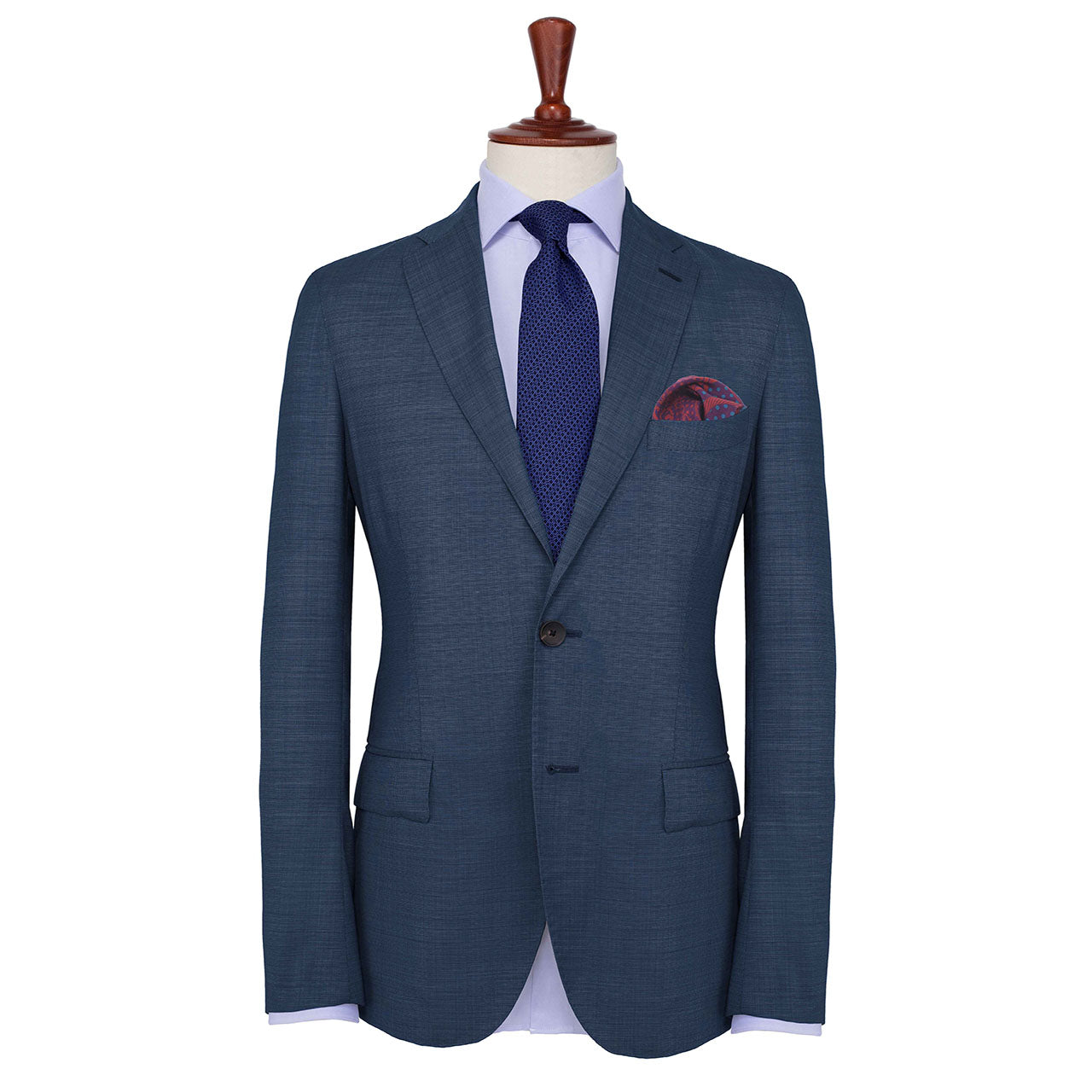 Chains & Charms French Blue Pocket Square