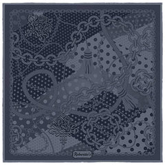 Chains & Charms Smoke Grey Pocket Square
