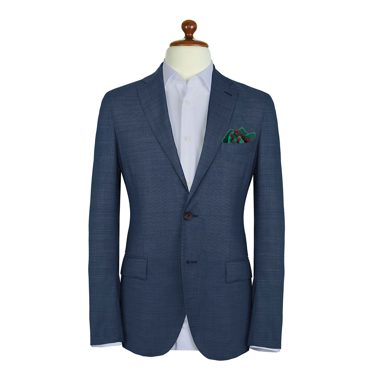 Chains & Charms Dark Turquoise Pocket Square