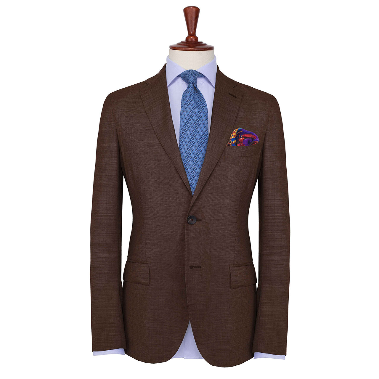 After The Tide Sky Blue Pocket Square