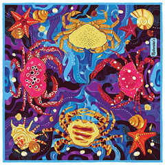 After The Tide Sky Blue Pocket Square