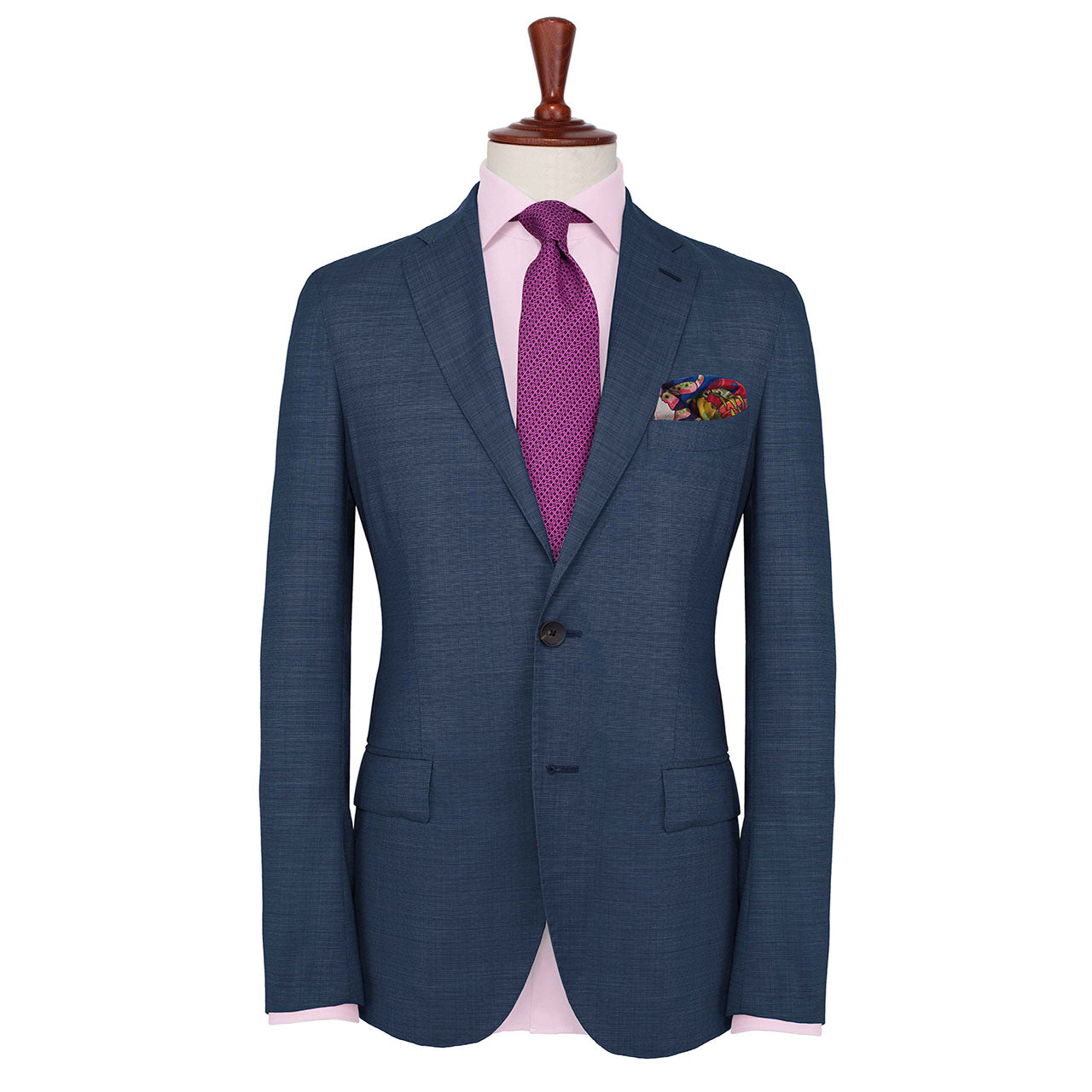 After The Tide Green Pocket Square
