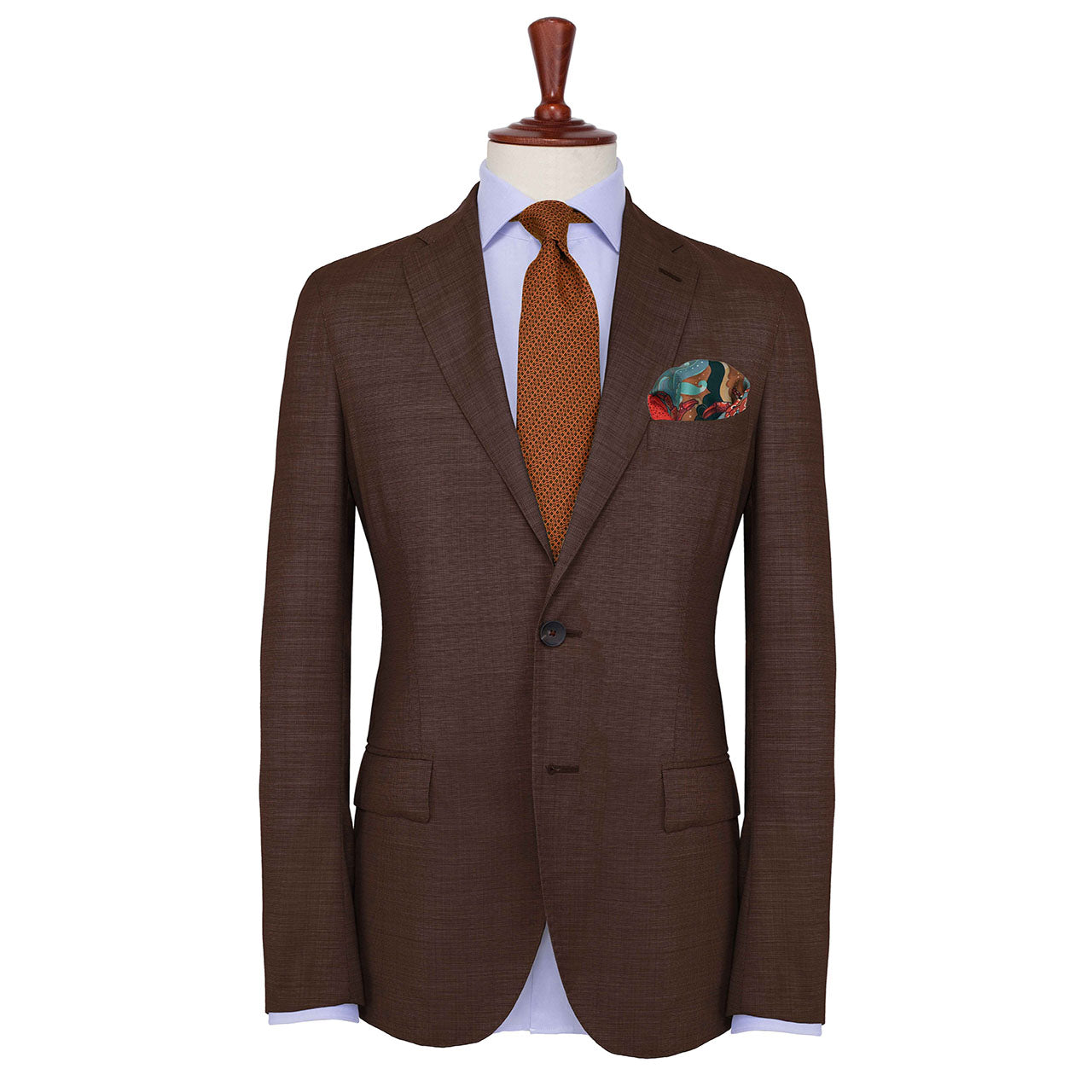 After The Tide Cafe Latte Pocket Square