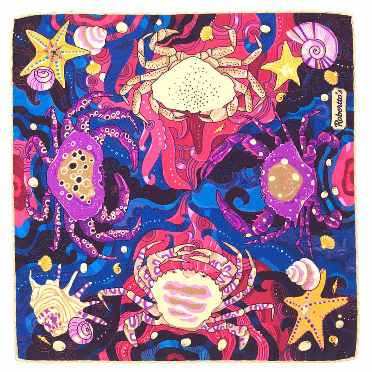 After The Tide Oyster Pocket Square