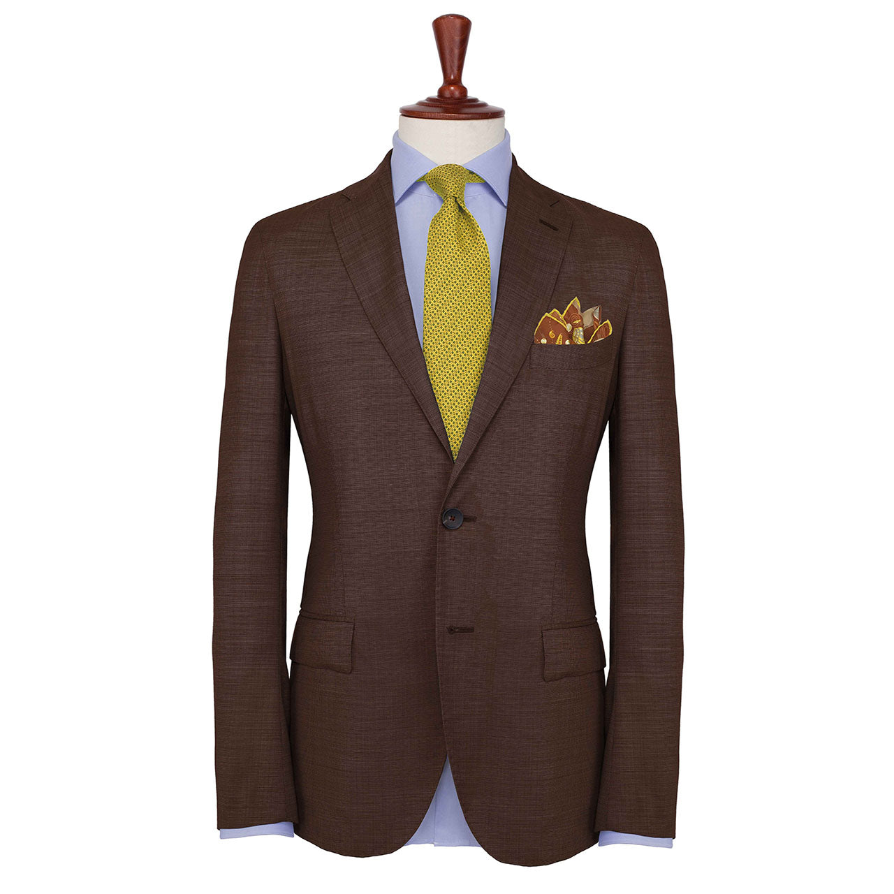 After The Tide Lemon Yellow Pocket Square